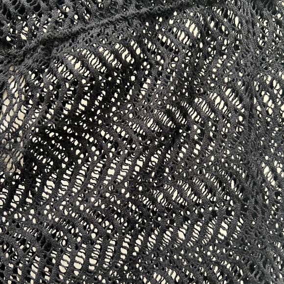 Black Mesh Cover Up Shorts - Picture 6 of 6